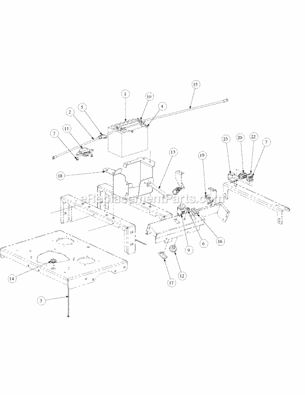Electrical Engine Assembly Diagram and Parts List for M50-KHS 53AB5BBP750-23HP-OHV Cub Cadet Lawn Tractor
